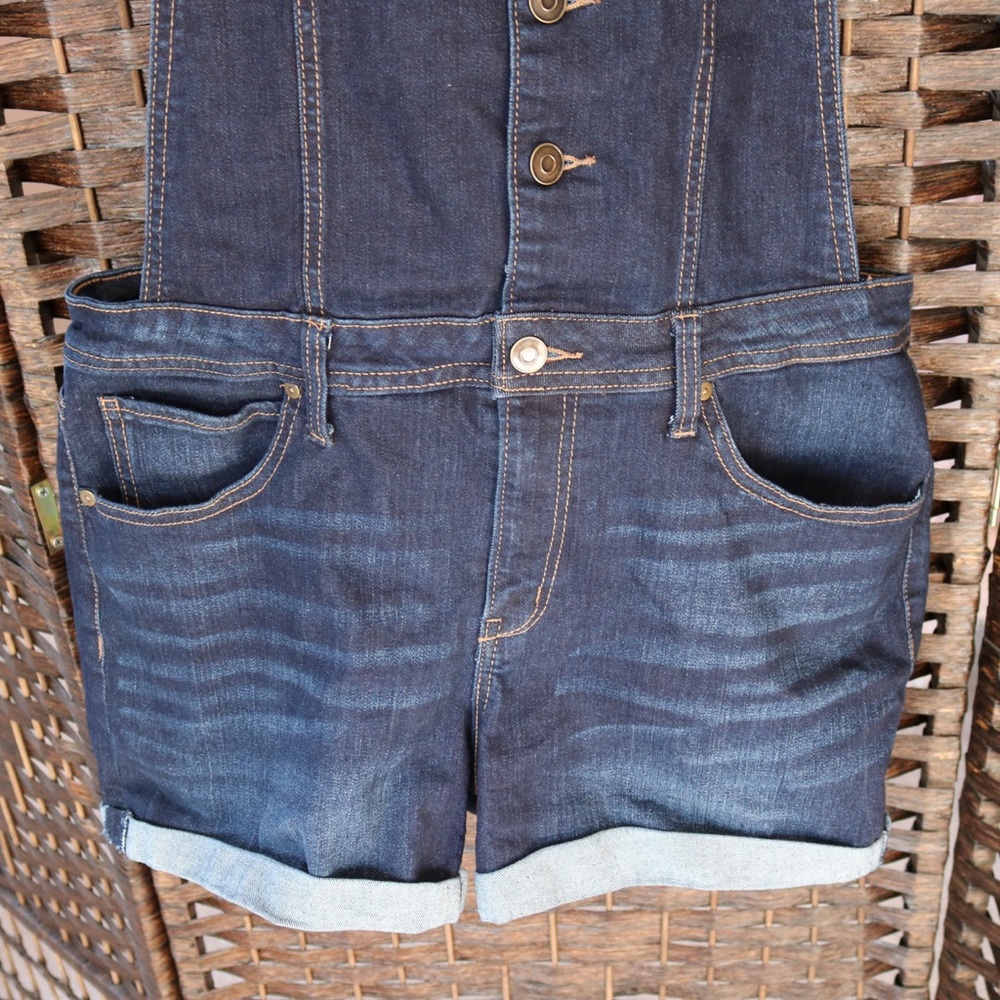 No Boundaries denim shortalls - Picture 3 of 5